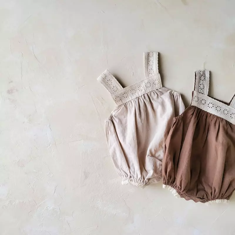 From J - Korean Baby Fashion - #onlinebabyshop - Lala Lace Bodysuit - 11