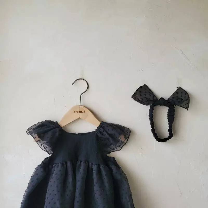 From J - Korean Baby Fashion - #onlinebabyshop - Snow Flower One-piece - 11