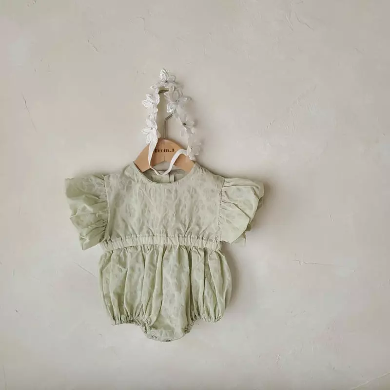 From J - Korean Baby Fashion - #onlinebabyshop - Magnolia Flower Bodysuit - 8