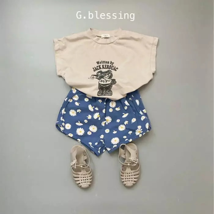 G Blessing - Korean Children Fashion - #designkidswear - Flower Piping Shorts - 8