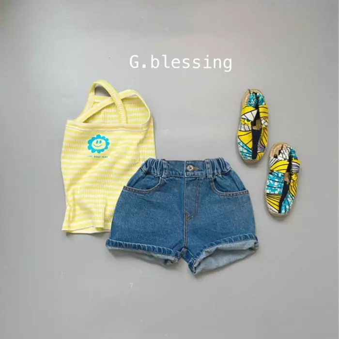 G Blessing - Korean Children Fashion - #designkidswear - Flower Rib Sleeveless - 7