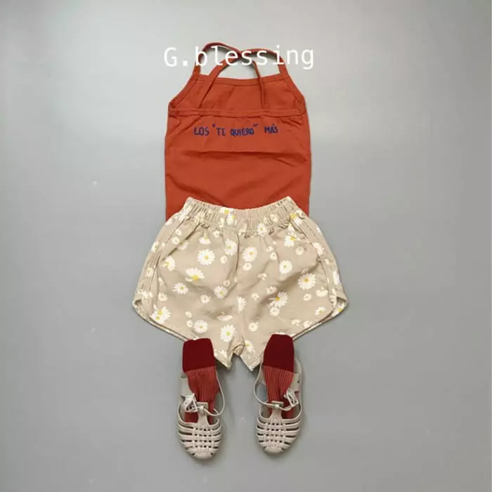 G Blessing - Korean Children Fashion - #discoveringself - Flower Piping Shorts - 9
