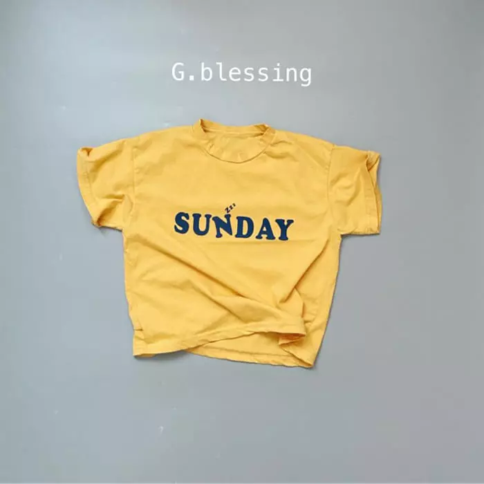 G Blessing - Korean Children Fashion - #kidsshorts - Sunday Tee