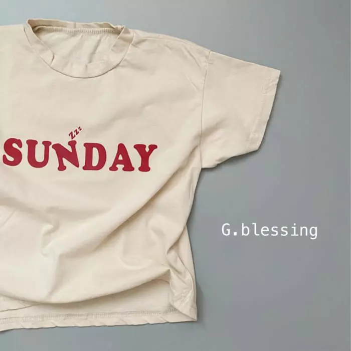 G Blessing - Korean Children Fashion - #kidzfashiontrend - Sunday Tee - 3