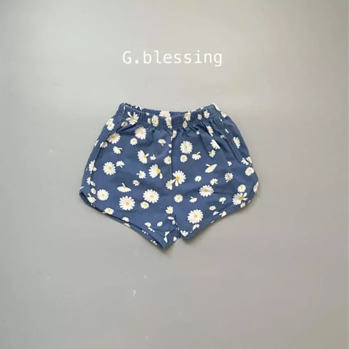 G Blessing - Korean Children Fashion - #minifashionista - Flower Piping Shorts