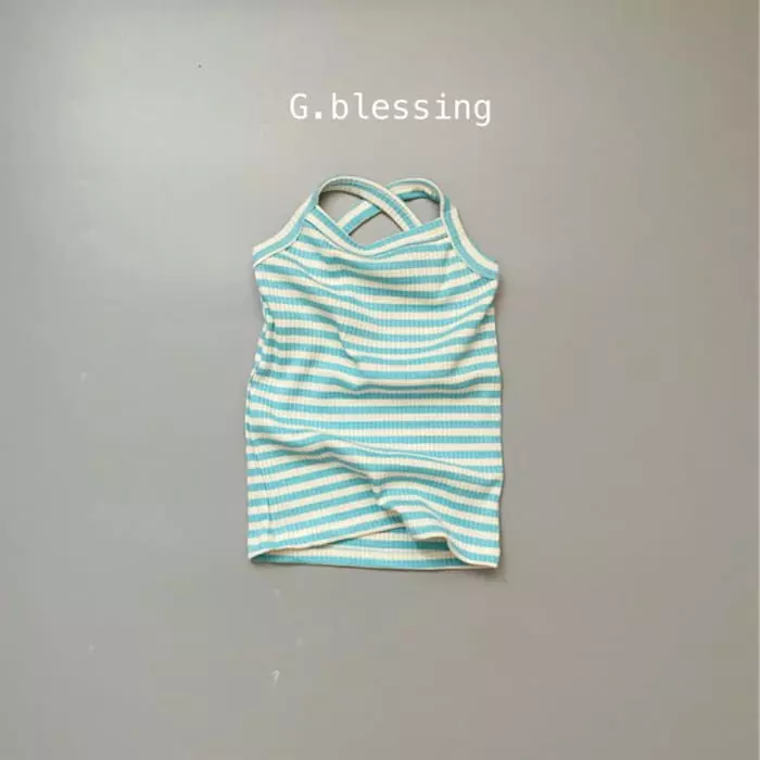 G Blessing - Korean Children Fashion - #prettylittlegirls - Flower Rib Sleeveless