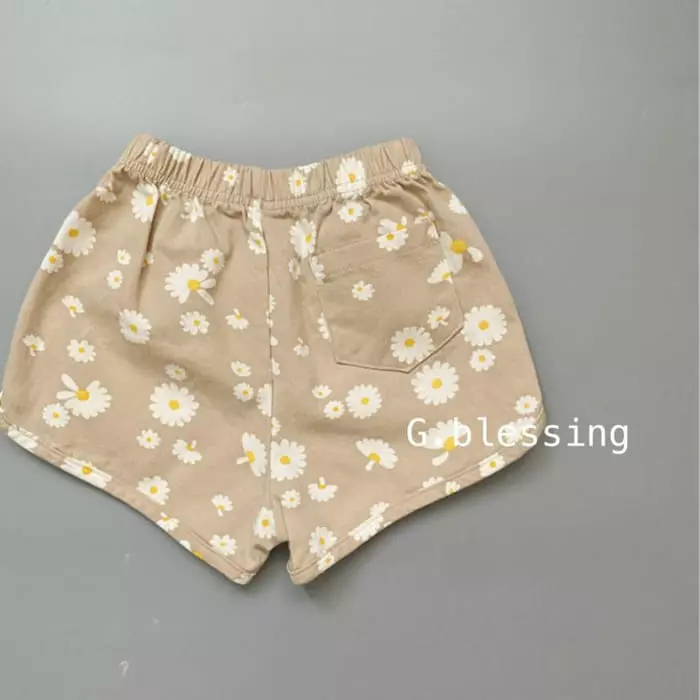 G Blessing - Korean Children Fashion - #stylishchildhood - Flower Piping Shorts - 5