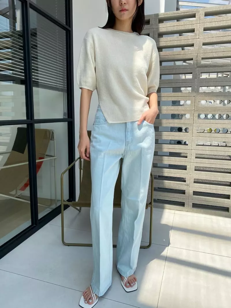 Gallery - Korean Women Fashion - #momslook - Slit Knit - 2