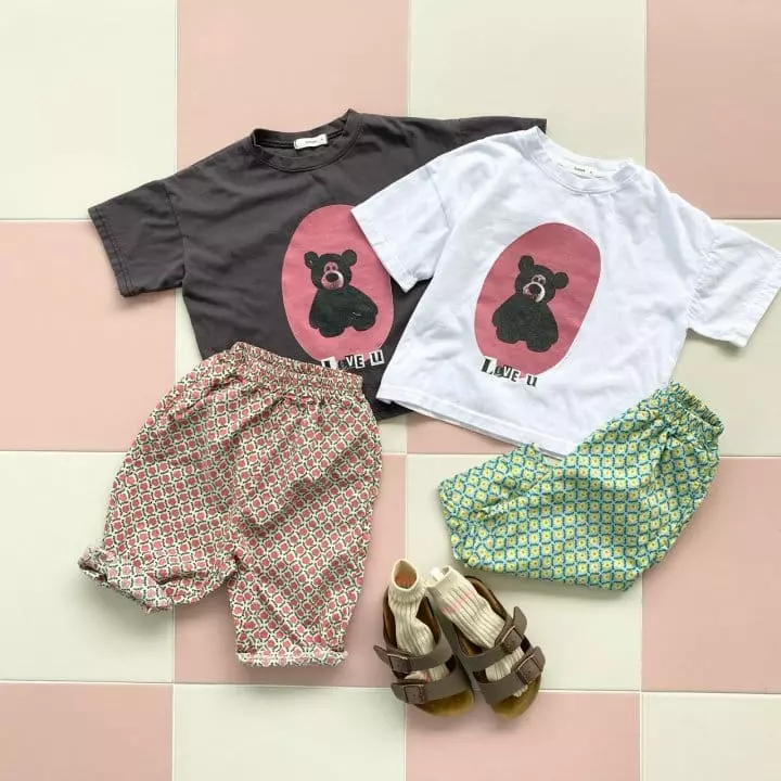 Garden - Korean Children Fashion - #childofig - Lover Bear Tee - 6
