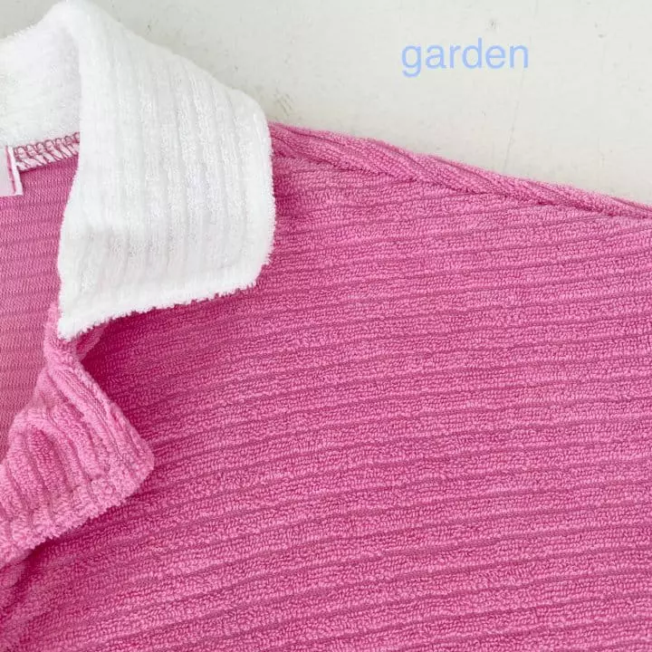 Garden - Korean Children Fashion - #kidsshorts - Terry Color Shirt - 4