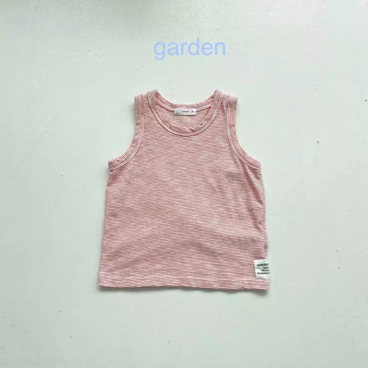 Garden - Korean Children Fashion - #stylishchildhood - Small Stripes Sleeveless - 2