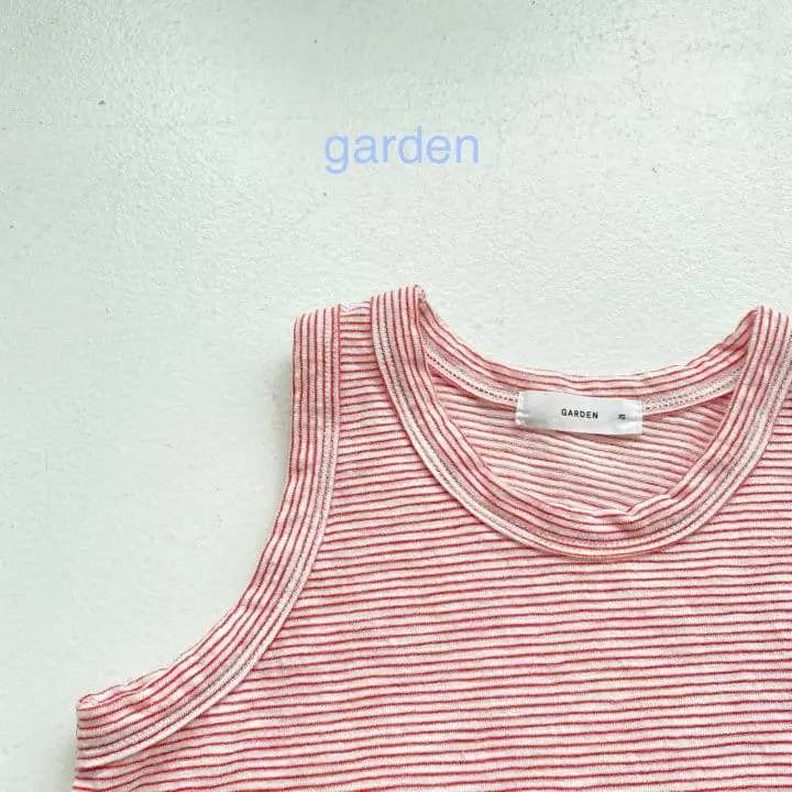 Garden - Korean Children Fashion - #toddlerclothing - Small Stripes Sleeveless
