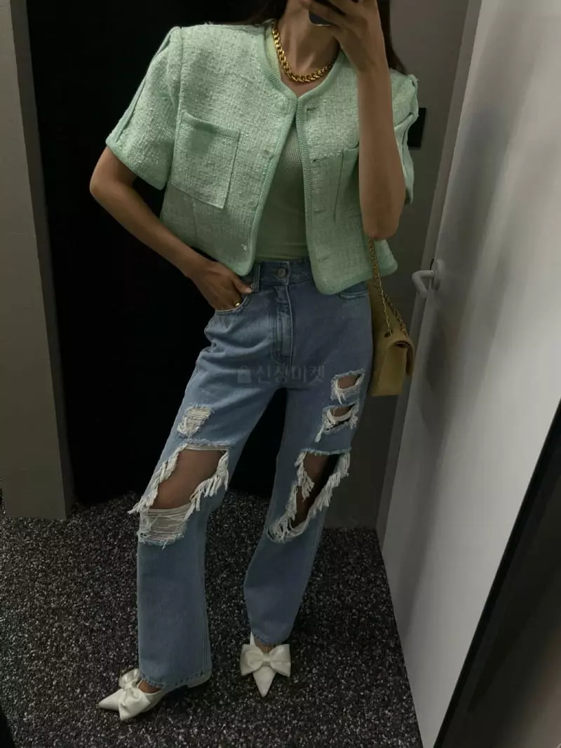 Gentlewoman - Korean Women Fashion - #vintagekidsstyle - Demage Jeans - 2