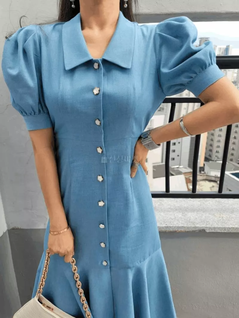 Gratia - Korean Women Fashion - #womensfashion - Maram Denim One-piece - 4