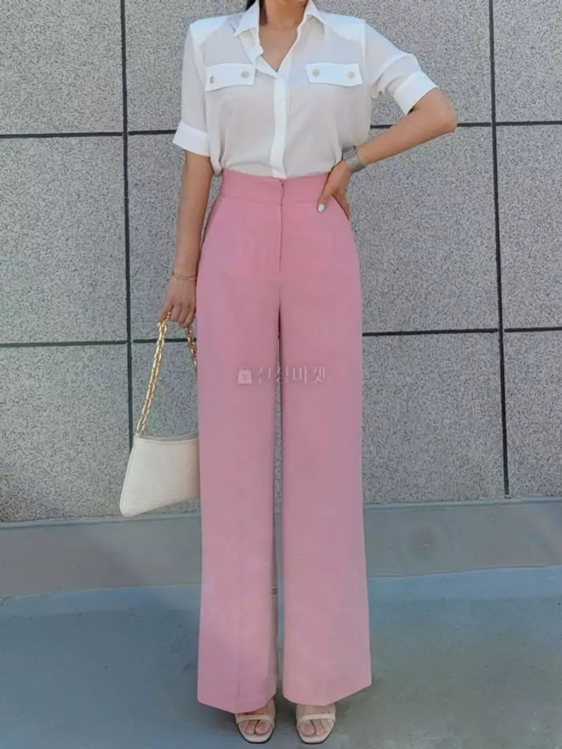 Gratia - Korean Women Fashion - #momslook - Vivi Wide Pans - 2