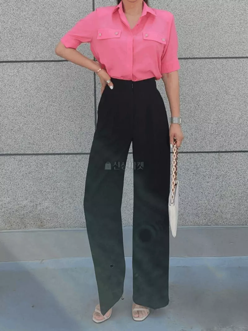 Gratia - Korean Women Fashion - #momslook - Vivi Wide Pans - 8