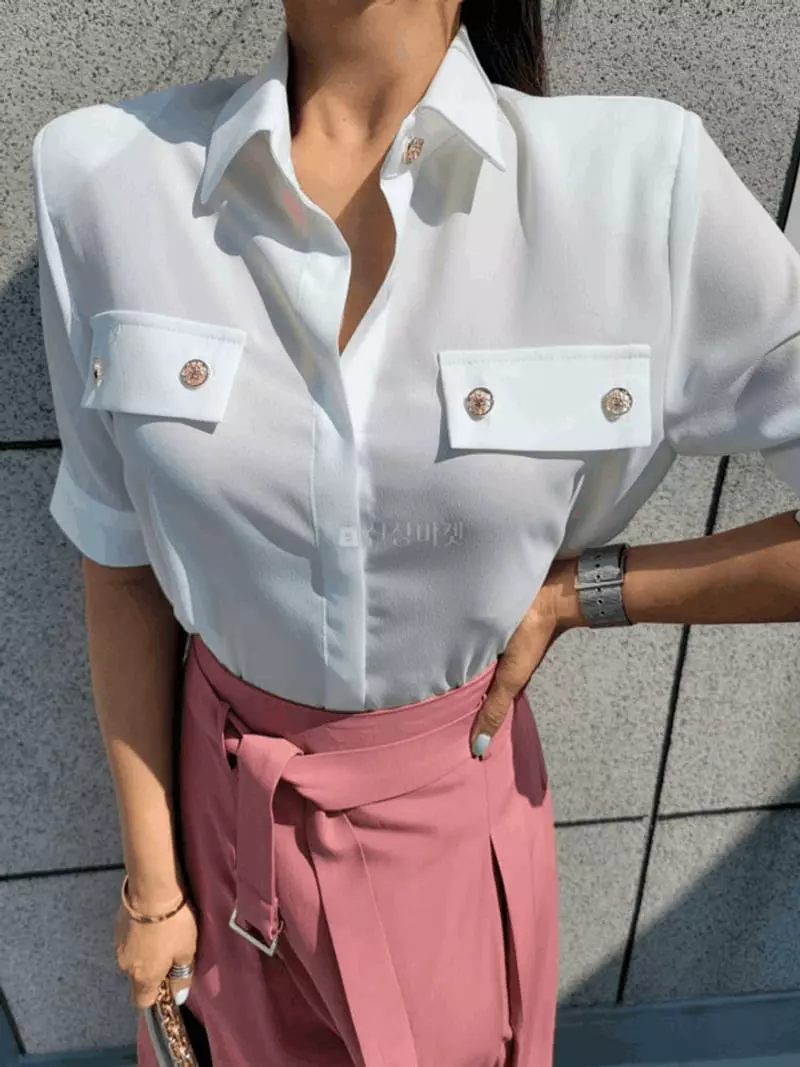 Gratia - Korean Women Fashion - #momslook - Glam Blouse - 7