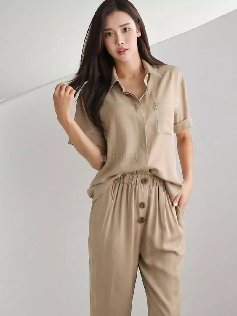 Gratia - Korean Women Fashion - #momslook - Slit Set - 4