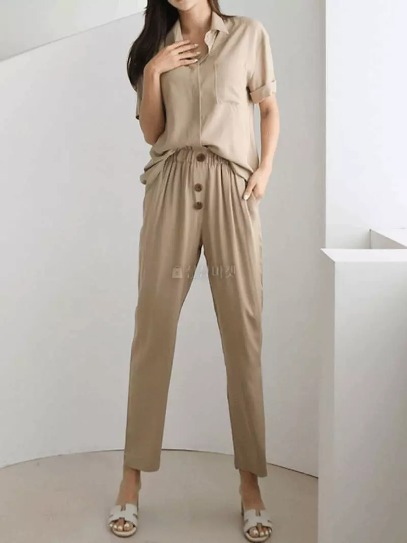 Gratia - Korean Women Fashion - #momslook - Slit Set - 5