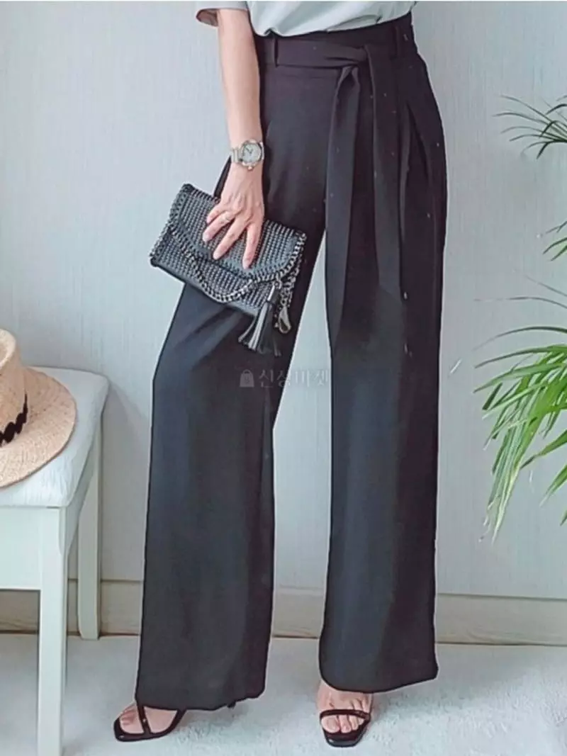 Gratia - Korean Women Fashion - #pursuepretty - Ribbon Pants