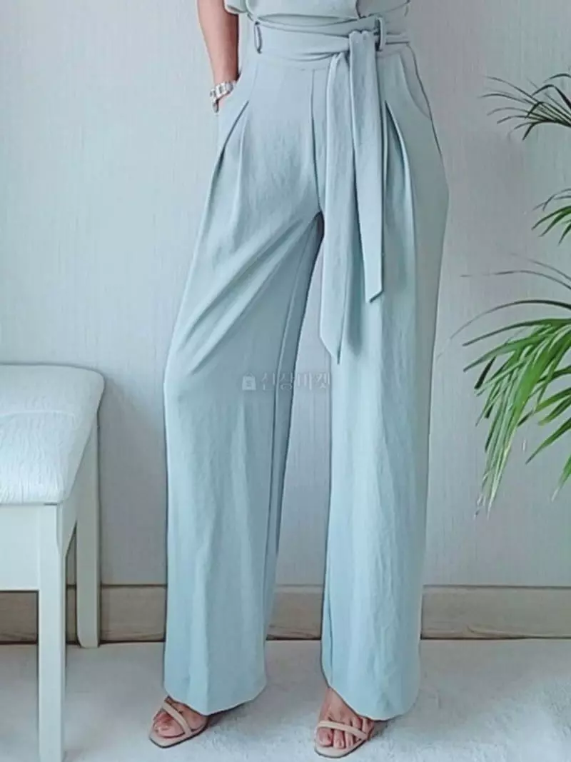Gratia - Korean Women Fashion - #romanticstyle - Ribbon Pants - 3