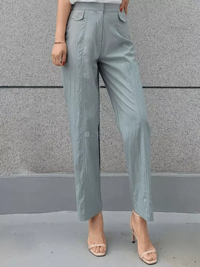 Gratia - Korean Women Fashion - #shopsmall - Uni Rinkle Pants - 10