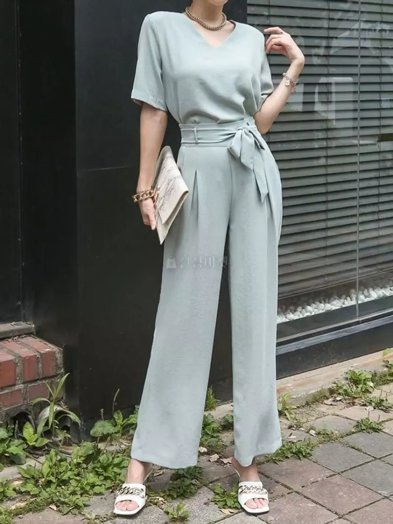 Gratia - Korean Women Fashion - #romanticstyle - Ribbon Pants - 4