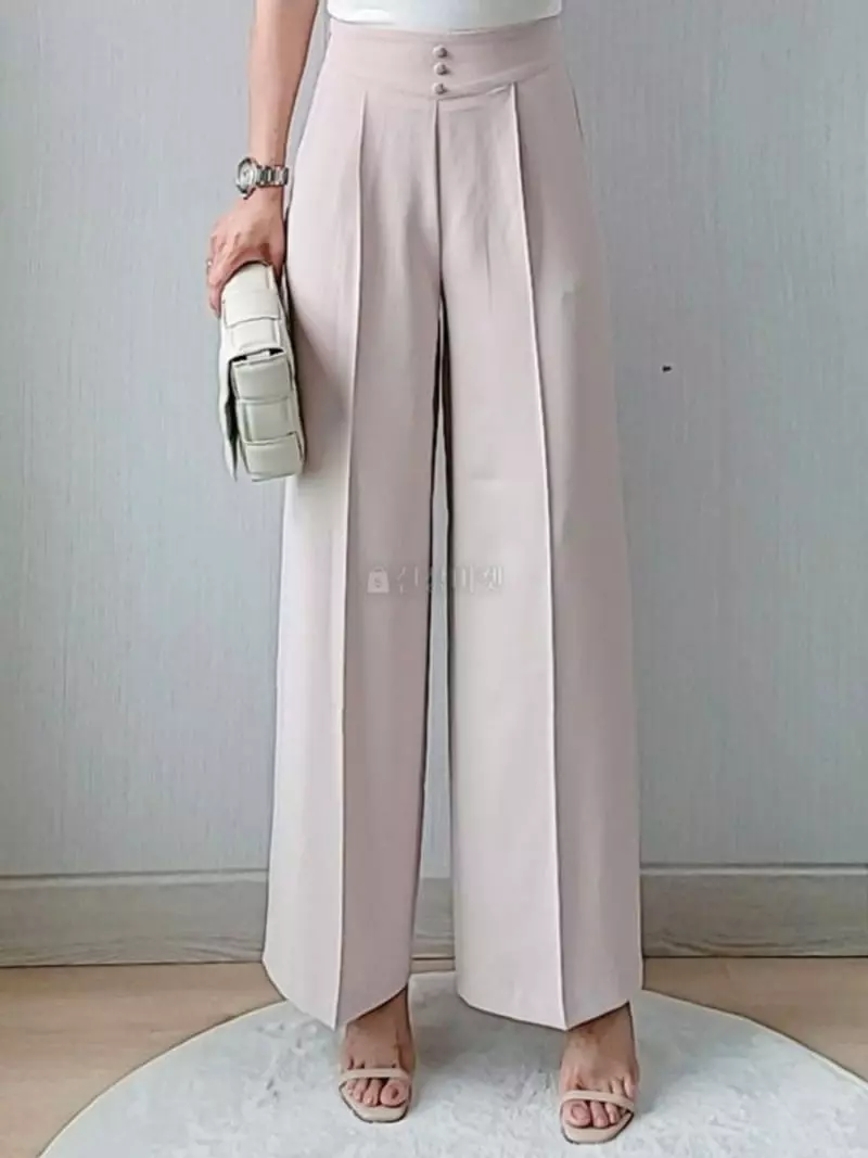 Gratia - Korean Women Fashion - #vintageinspired - Classic Wide Pants - 3