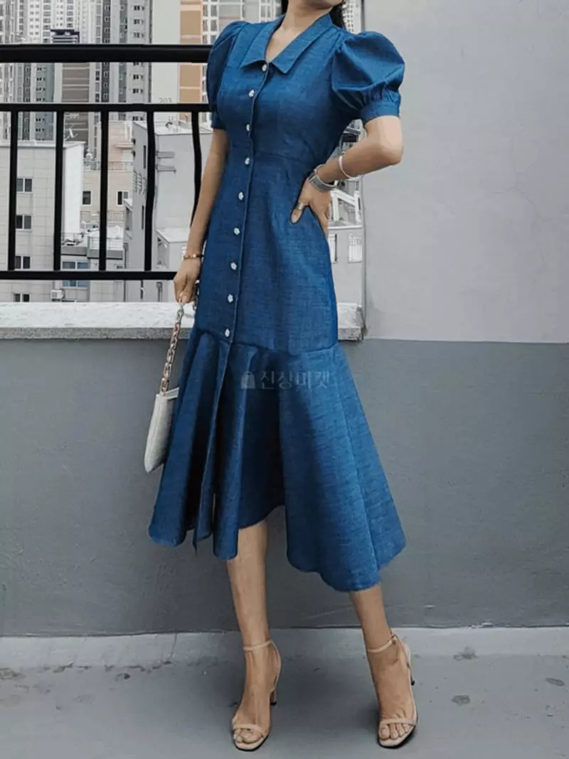 Gratia - Korean Women Fashion - #womensfashion - Maram Denim One-piece