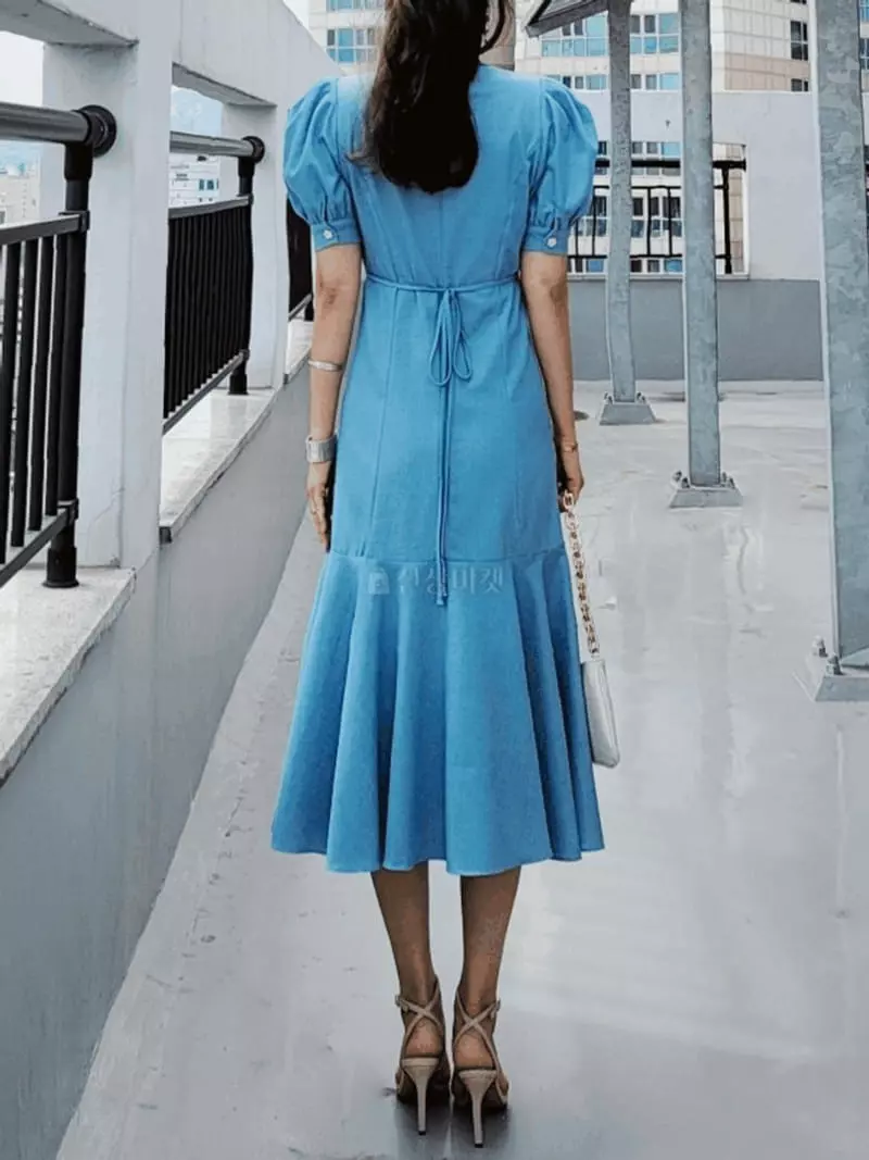 Gratia - Korean Women Fashion - #womensfashion - Maram Denim One-piece - 3
