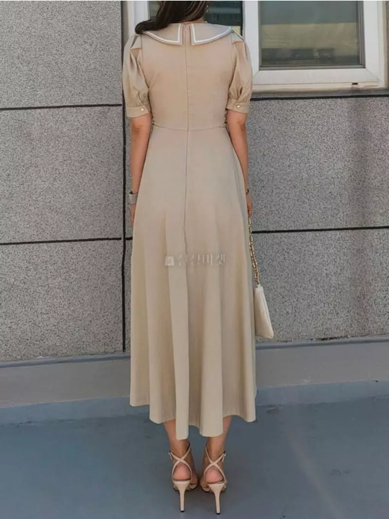 Gratia - Korean Women Fashion - #womensfashion - Marine Long One-piece - 2