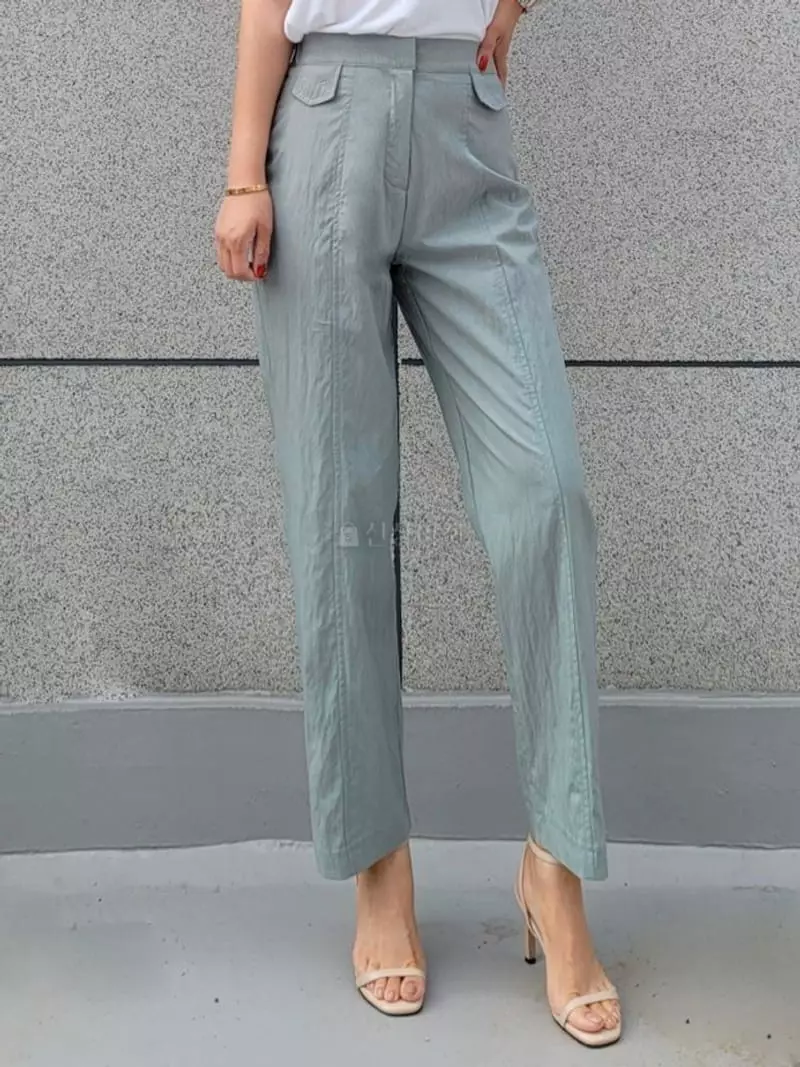 Gratia - Korean Women Fashion - #momslook - Uni Rinkle Pants - 4