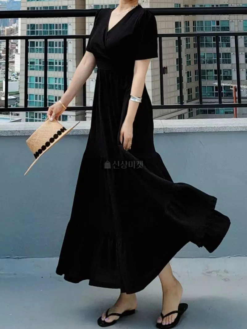 Gratia - Korean Women Fashion - #momslook - Jelly Long One-piece - 4
