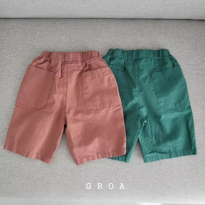 Groa - Korean Children Fashion - #Kfashion4kids - Linen Capri Pants