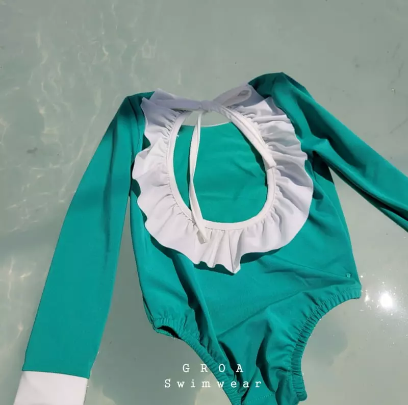 Groa - Korean Children Fashion - #Kfashion4kids - Roa Frill Swimwear - 9