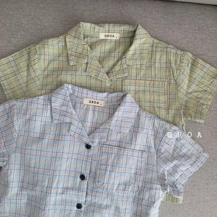 Groa - Korean Children Fashion - #childofig - Summer Check Shirt - 4