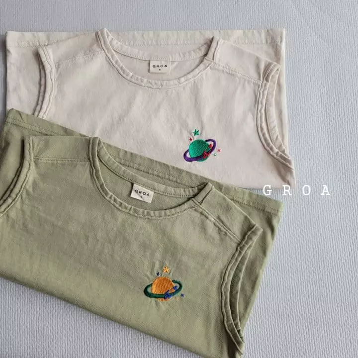 Groa - Korean Children Fashion - #fashionkids - Planet Sleeveless Tee - 6