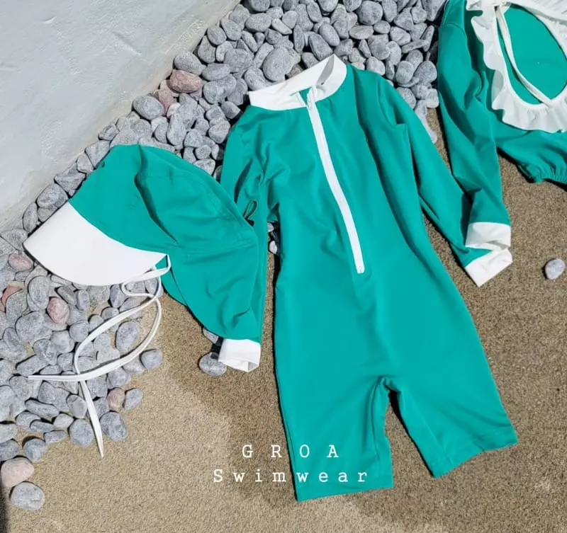Groa - Korean Children Fashion - #kidsstore - Roa All In One Swimwear - 6
