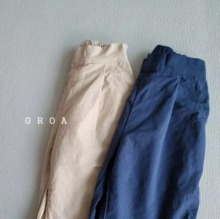 Groa - Korean Children Fashion - #minifashionista - Linen Straight Pants - 3