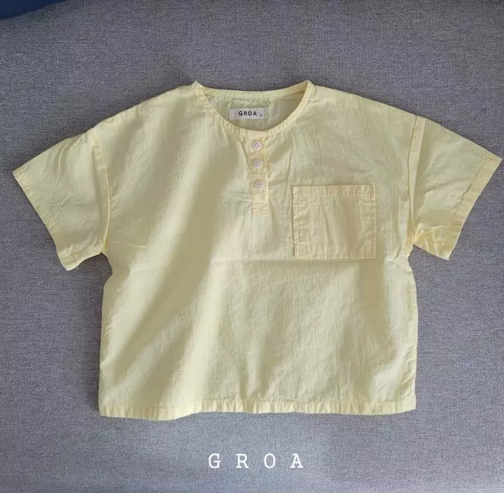 Groa - Korean Children Fashion - #prettylittlegirls - Pocket Shirt
