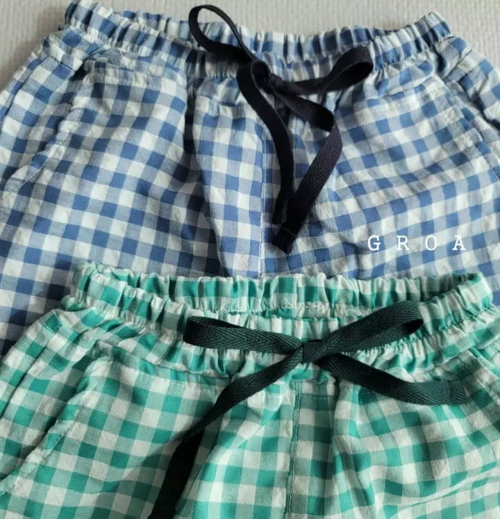 Groa - Korean Children Fashion - #stylishchildhood - Summer Check Pants - 5