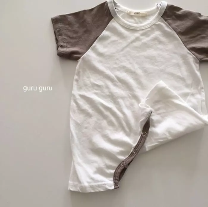 Guru Guru - Korean Baby Fashion - #babyfashion - Summer Raglan Bodysuit - 3
