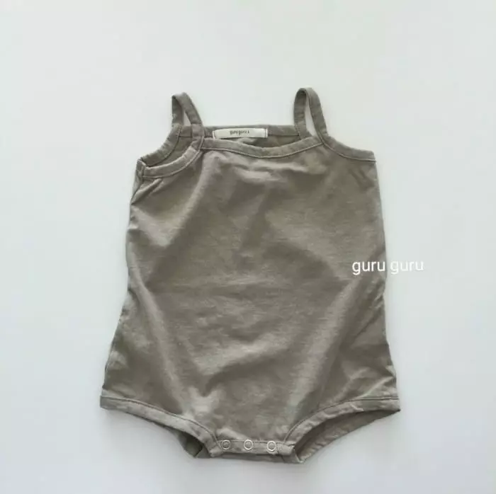 Guru Guru - Korean Baby Fashion - #babyfever - String Sleeveless Bodysuit - 2