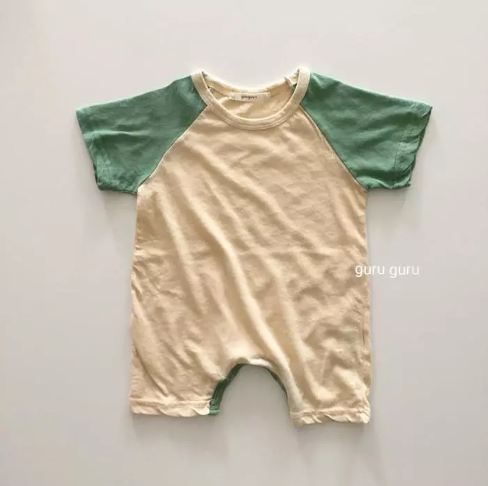 Guru Guru - Korean Baby Fashion - #babygirlfashion - Summer Raglan Bodysuit - 5