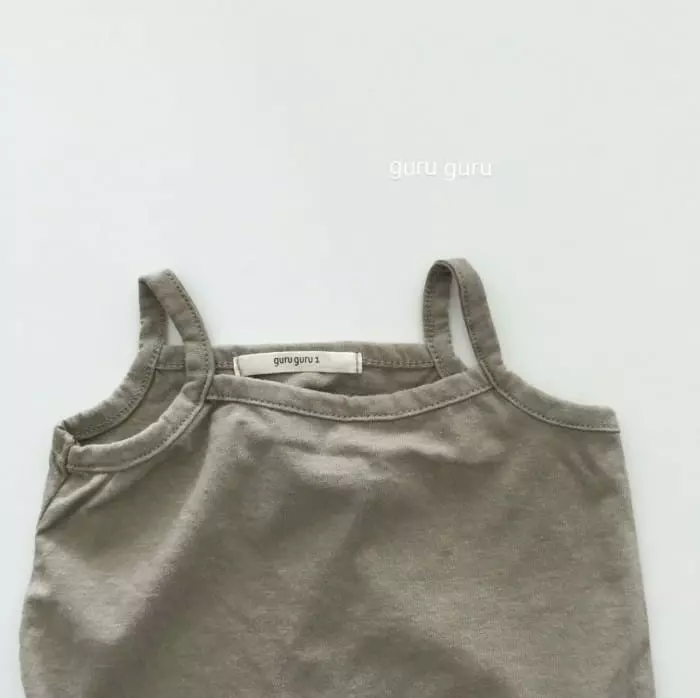 Guru Guru - Korean Baby Fashion - #babygirlfashion - String Sleeveless Bodysuit - 3