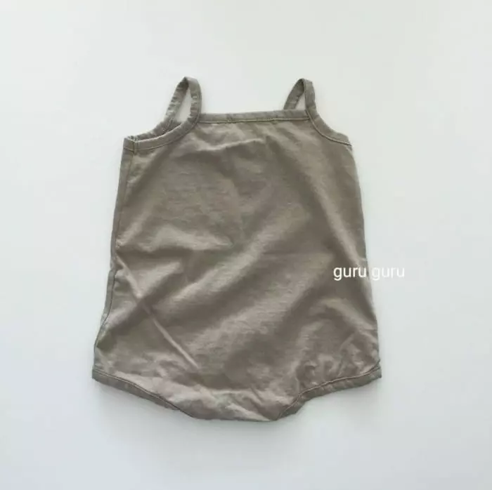 Guru Guru - Korean Baby Fashion - #babygirlfashion - String Sleeveless Bodysuit - 4
