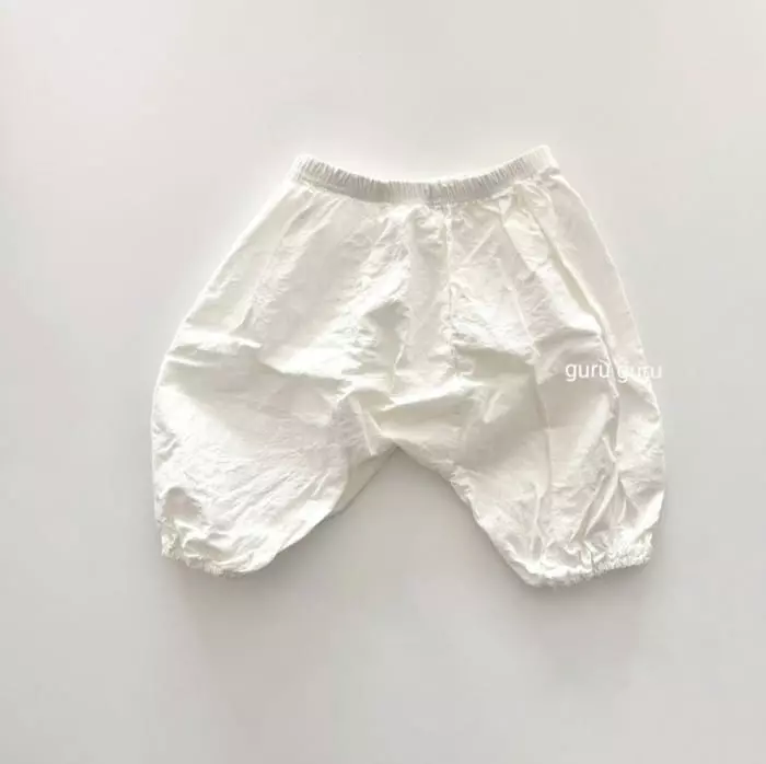 Guru Guru - Korean Baby Fashion - #babyoninstagram - Cotton Slit Baggy Pants - 2