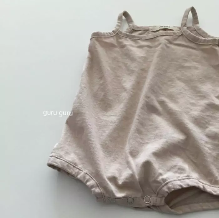 Guru Guru - Korean Baby Fashion - #babyootd - String Sleeveless Bodysuit - 6