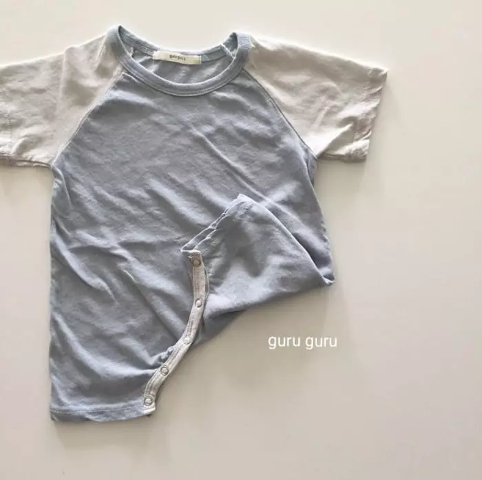 Guru Guru - Korean Baby Fashion - #babyoutfit - Summer Raglan Bodysuit - 10