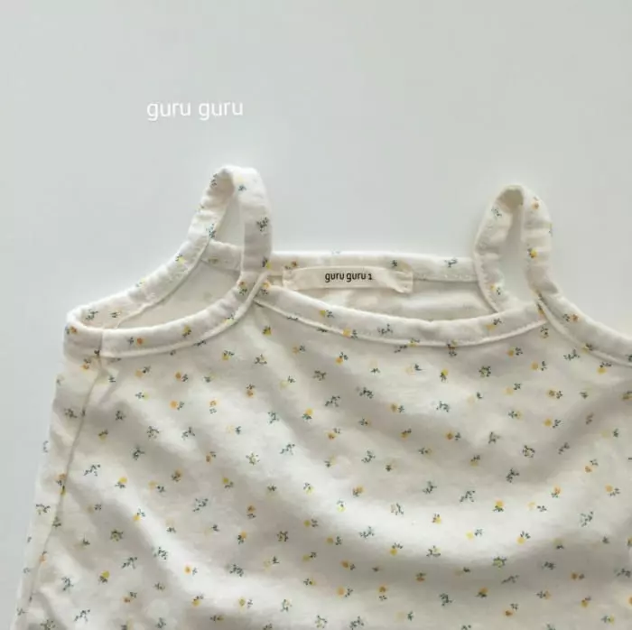 Guru Guru - Korean Baby Fashion - #babyoutfit - String Sleeveless Bodysuit - 8